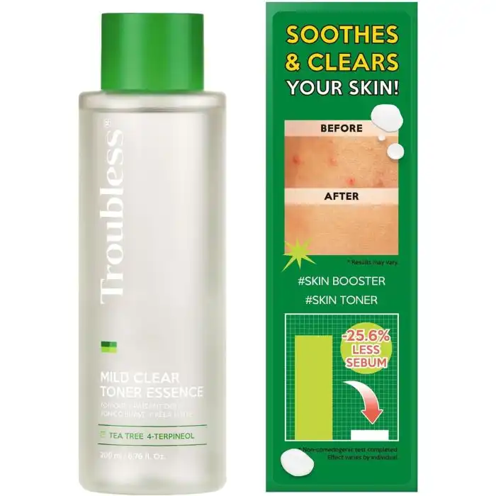 ¡25% DTO! Troubless Mild Clear Toner Essence Tónico 200 ml - Farmskin - Comparador de precios