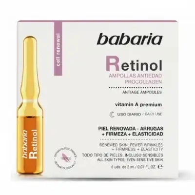 Babaria Babaria Ampollas Facial Retinol, 10 ml - Babaria - Comparador de precios