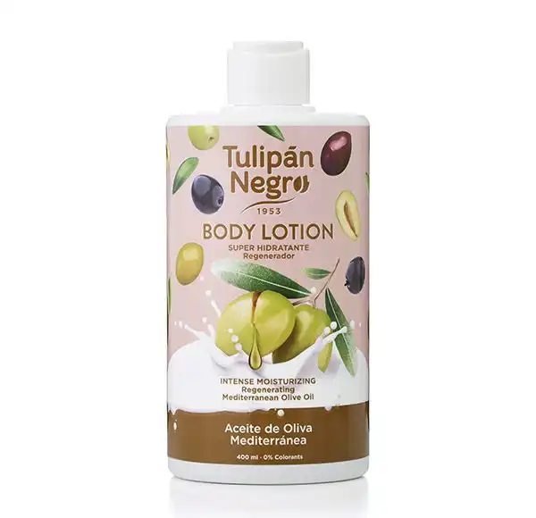 Body Lotion Aceite De Oliva Mediterránea - TULIPAN NEGRO - Comparador de precios