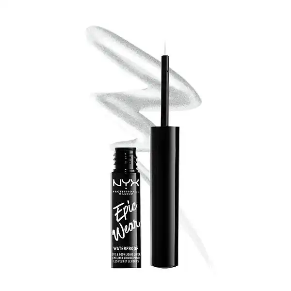 **E Epic Wear Metallic Liquid Liner Silver M Silver Metallic - NYX PROFESSIONAL MAKE UP - Comparador de precios