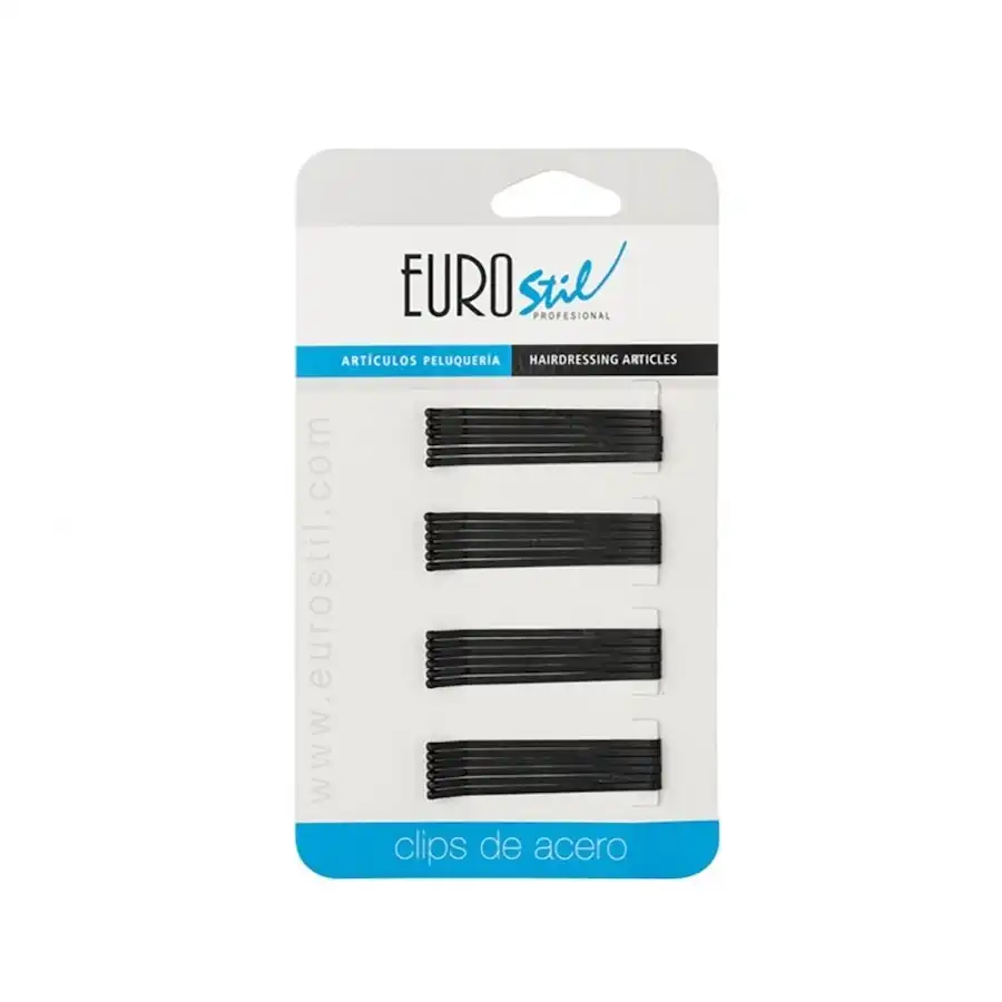 Eurostil - 24 Clips Negro Mate 50 Mm Pinzas y horquillas 1 pieces female - Eurostil - Comparador de precios