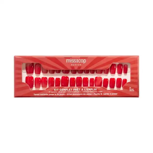 Faux Ongles 01 Rouge Absolu - MISS COP - Comparador de precios