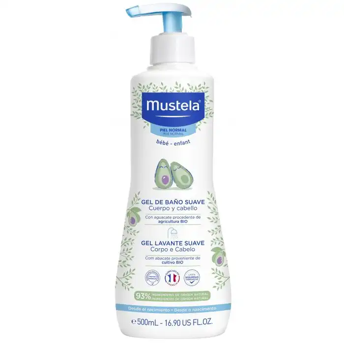 Gel de Baño Suave para Bebés 500 ml - Mustela - Comparador de precios