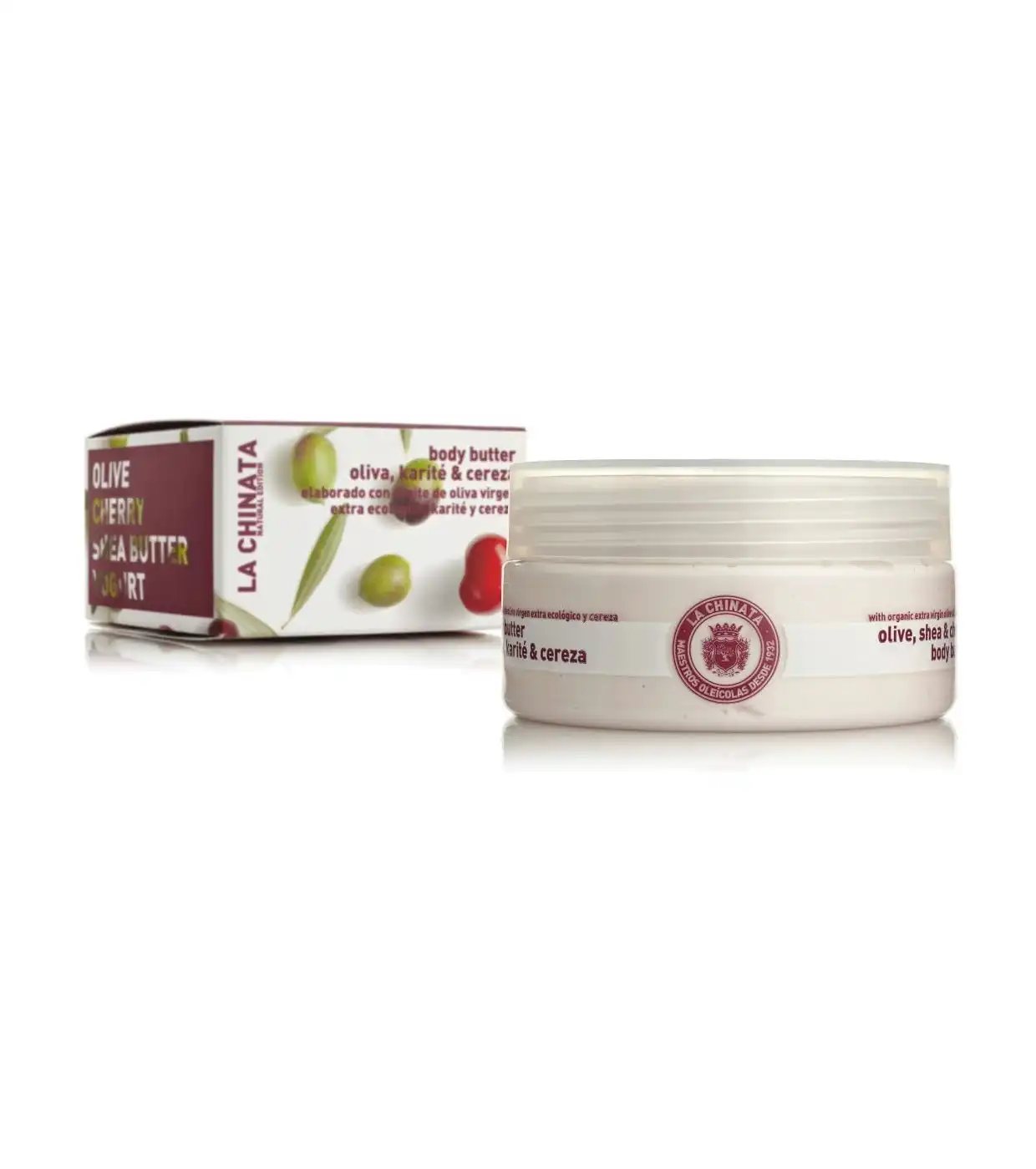 La Chinata - *Natural Edition* - Manteca corporal hidratante con aceite de oliva virgen extra, karité, cereza y yogurt - La Chinata - Comparador de precios