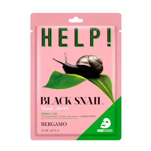 Mascarilla Facial Con Caracol Negro - Bergamo - Comparador de precios