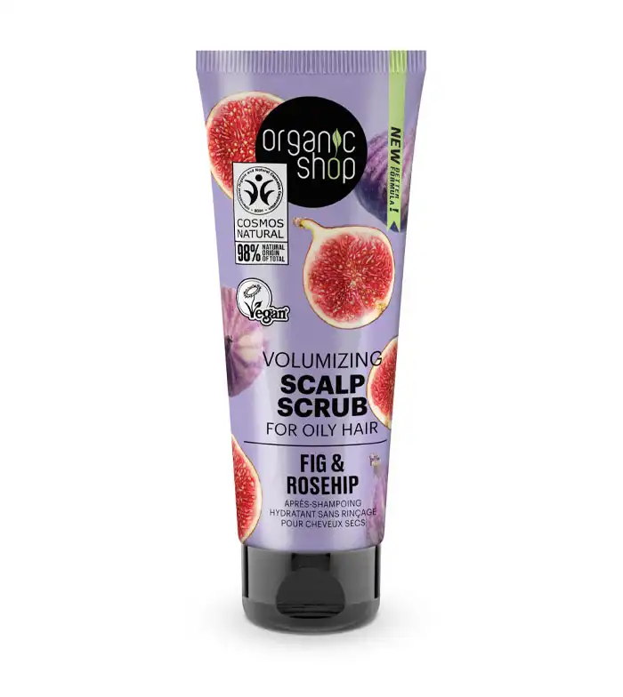 Organic Shop - Exfoliante de cuero cabelludo voluminizador para cabello graso - Higo y escaramujo - Organic Shop - Comparador de precios