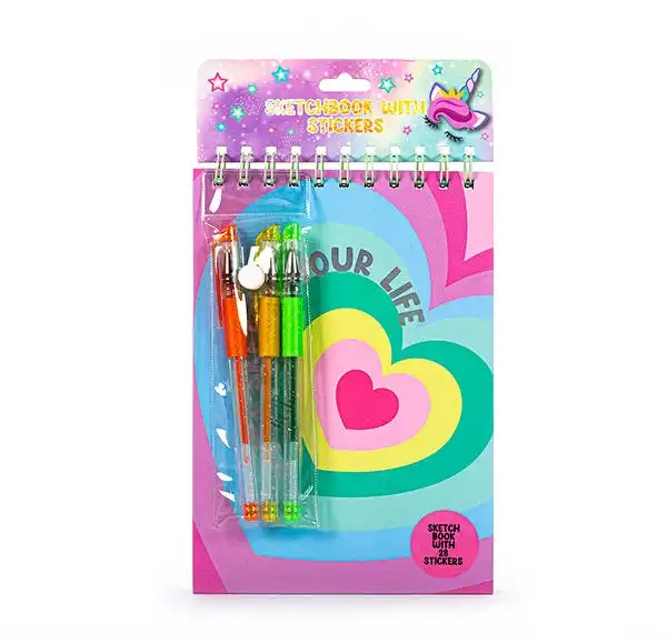 Skecth Book With 25 Stickers - LECTION - Comparador de precios