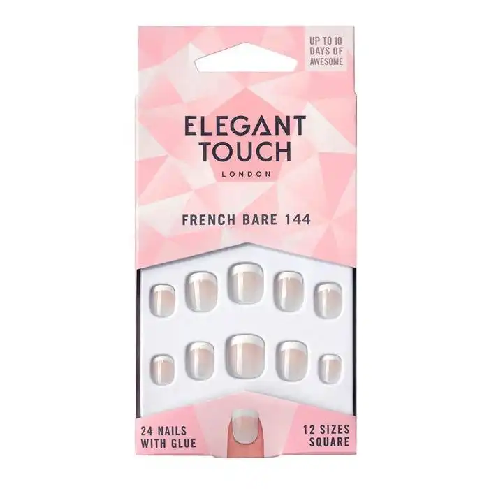 Uñas postizas French Bare 144 - Elegant Touch - Comparador de precios