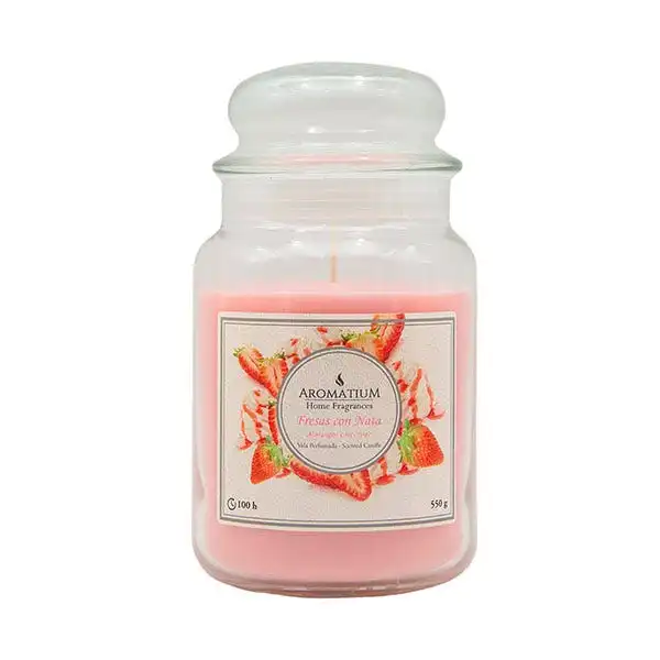 Vela Strawberry & Cream - Aromatium - Comparador de precios