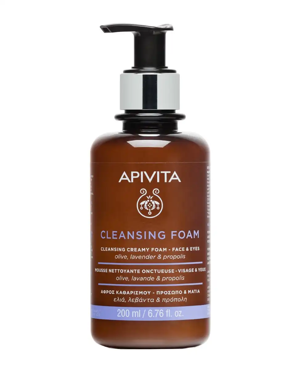 Apivita - Crema Espuma Limpiadora Facial & Ojos Oliva & Lavanda 200 Ml - Apivita - Comparador de precios