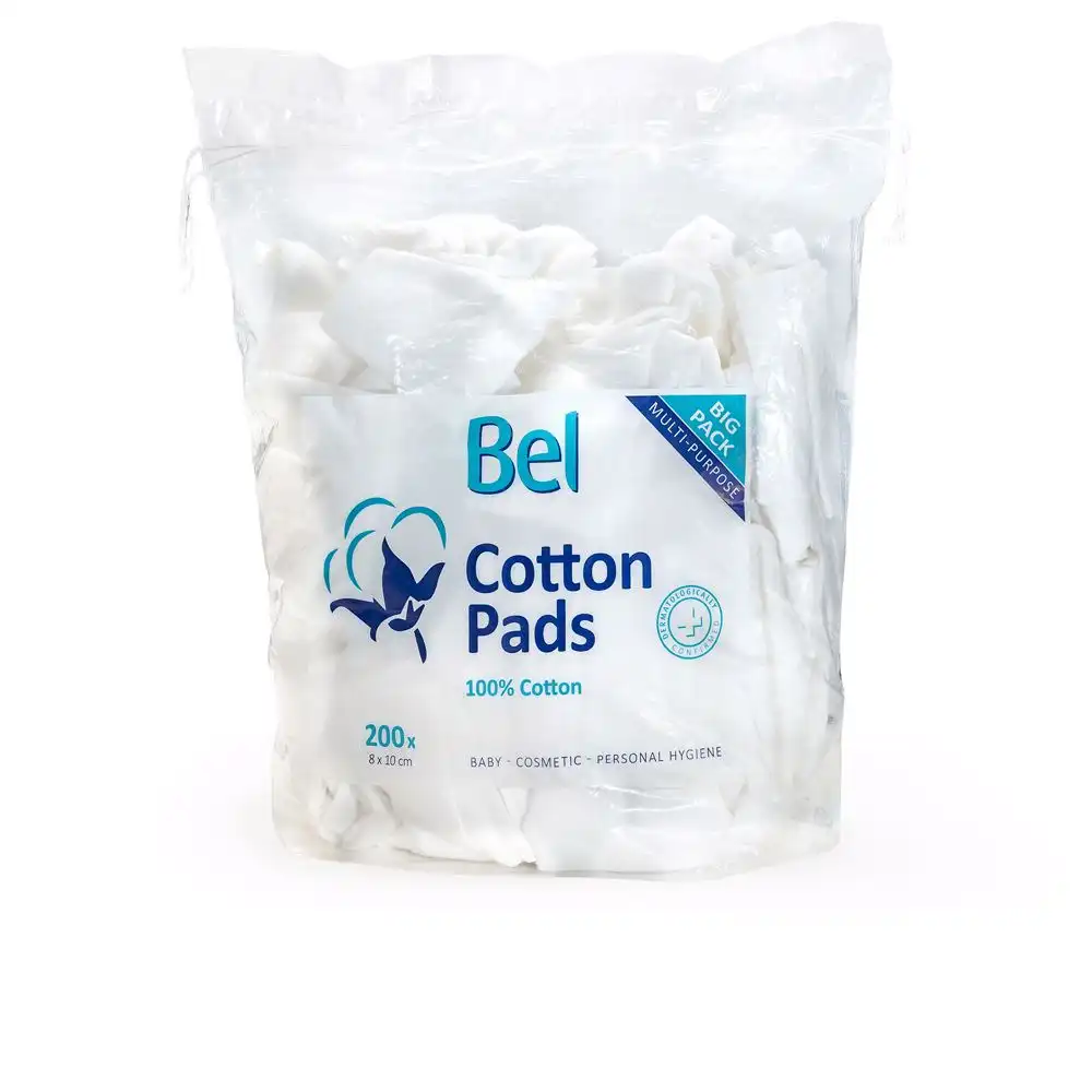 Bel Cotton Pads 100% algodón 8x10 cm 200 u - Bel - Comparador de precios