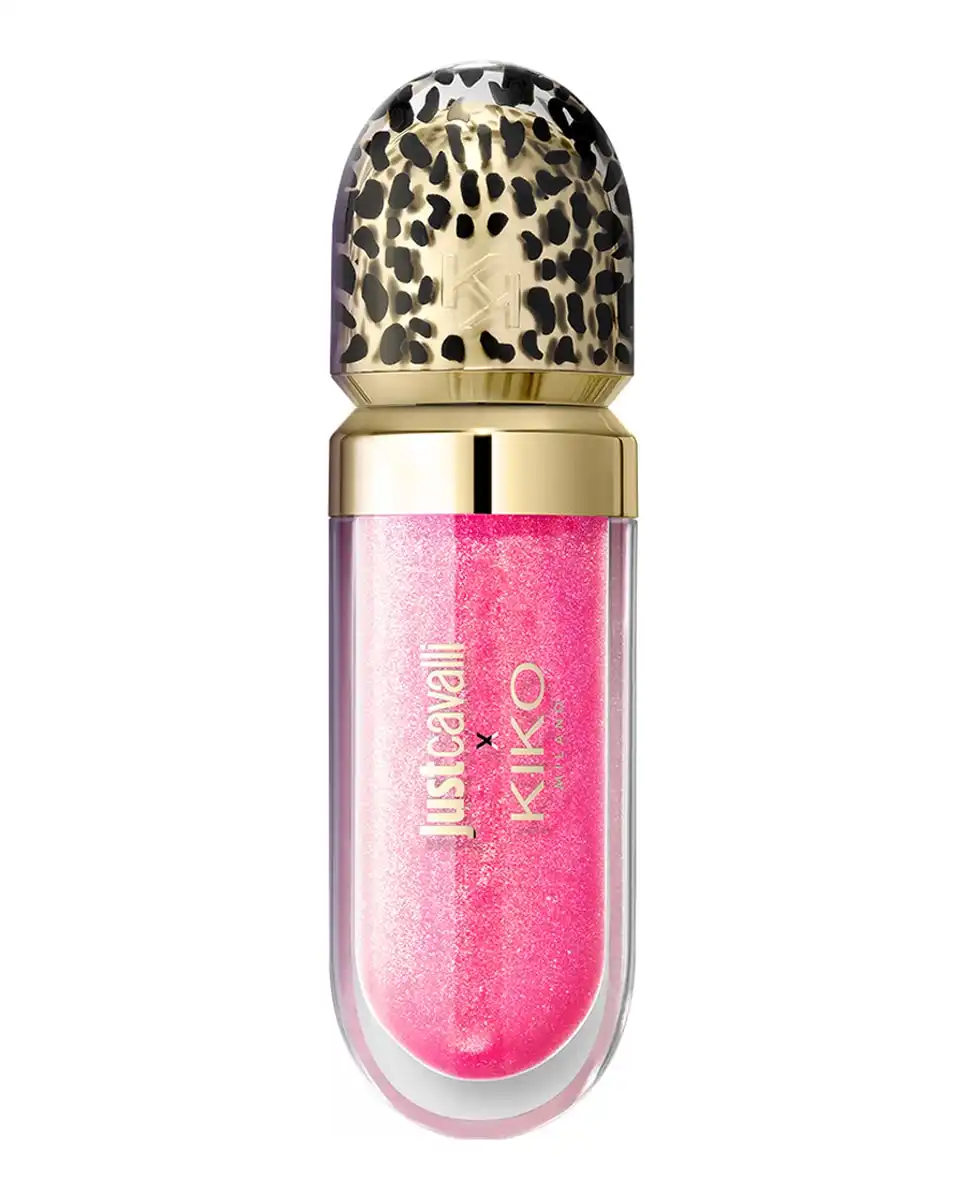 Brillo de labios hidratante con efecto 3D en edición limitada Just Cavalli X Kiko Milano 3D Hydra Lip Gloss Rebel Edition 03 Flamingo Pop - Kiko Milano - Comparador de precios
