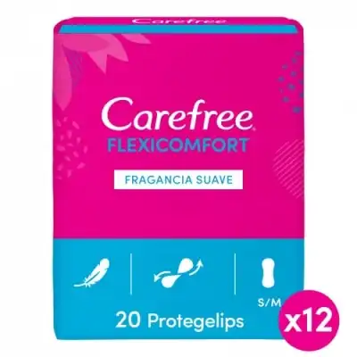 Carefree Carefree Protege Slip Flexicomfort Fragancia Fresca, 20 un - CAREFREE - Comparador de precios