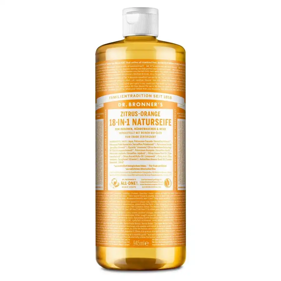 Dr. Bronner's - Citrus-Orange 18-in-1 Natural Soap Jabones 945 ml unisex - Dr. Bronners - Comparador de precios