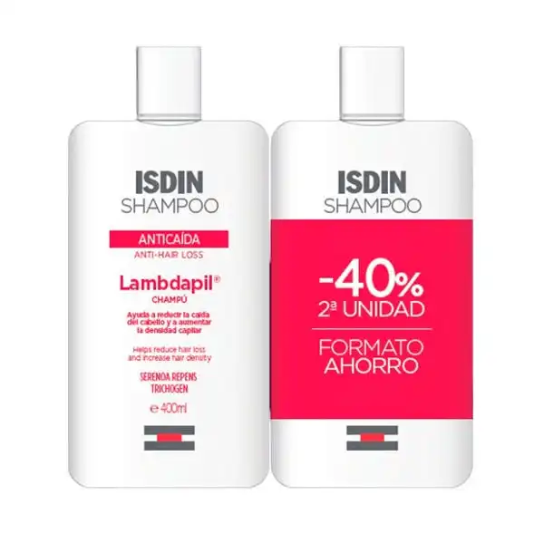 Duplo Champú Lambdapil - Isdin - Comparador de precios