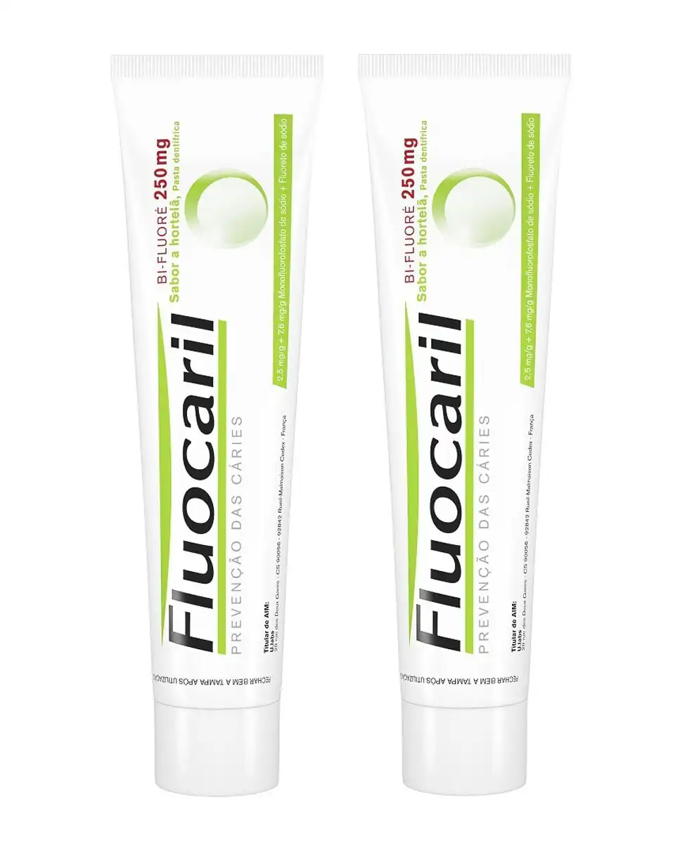 Fluocaril - Duplo Pasta de dientes anti-caries Fluocaril Bi-Fluoré Sabor Menta Fluocaril. - Fluocaril - Comparador de precios