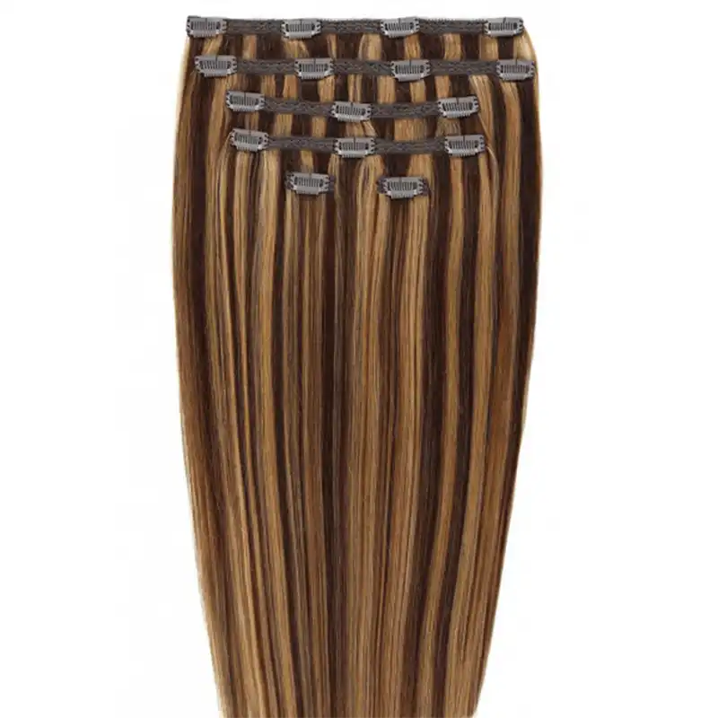 Gold24 - Extensiones Con Clip Gold24 #4 Marrón - 60 Cm Extensiones de cabello 1 pieces Marrón unisex - Gold24 - Comparador de precios