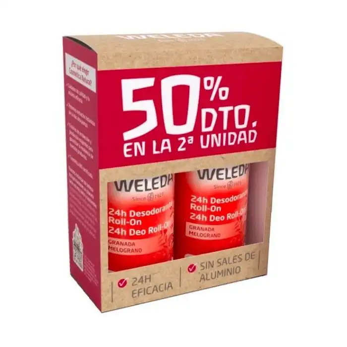 Pack Desodorante Roll-on Granada 50 ml - Weleda - Comparador de precios