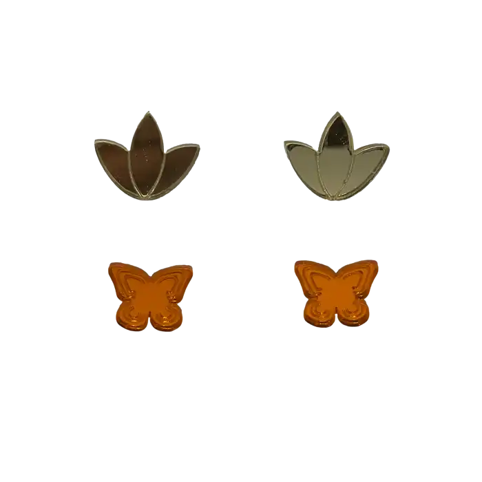 Pendientes Loto Gold - Mariposa Orange - Le Bijoux - Comparador de precios