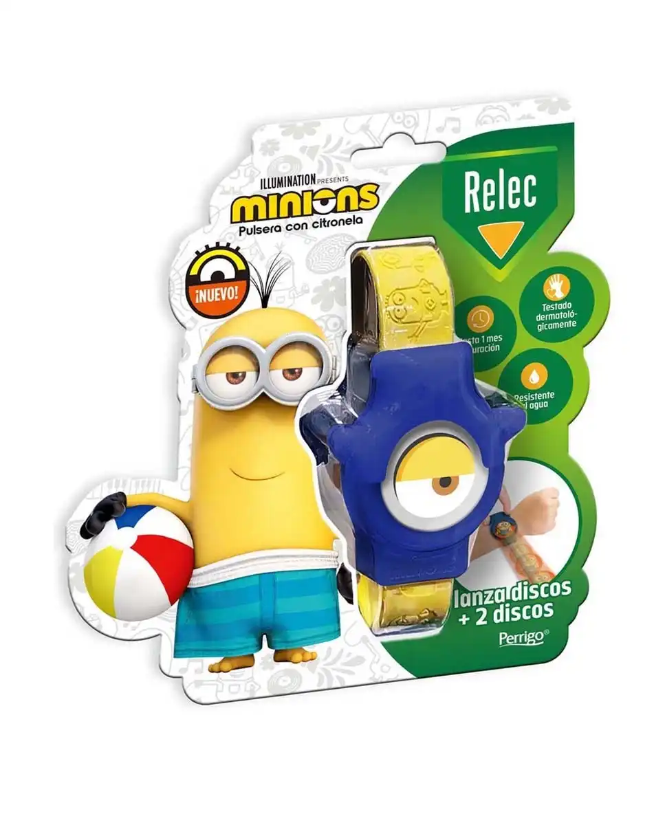 Relec - Pulsera Antimosquitos Minions Azul - Relec - Comparador de precios