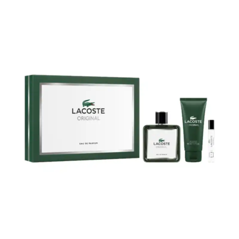 Set Lacoste Original Eau De Parfum 100 Ml + Mini 7,5 Ml + Shower Gel - Lacoste - Comparador de precios