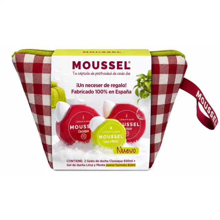 Set Neceser Gel de Ducha Classique + Gel de Ducha Lima y Menta 650 ml - Moussel - Comparador de precios