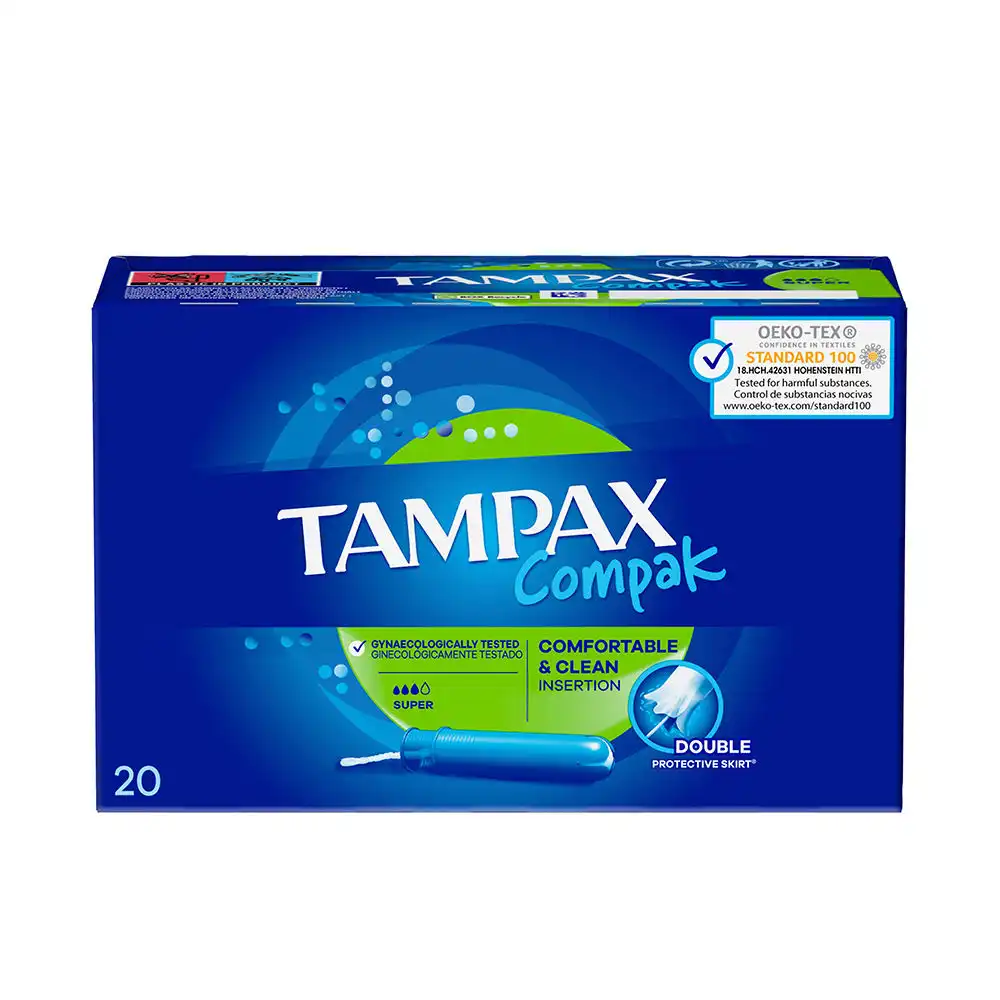 Tampax Compak tampón super 20 u - Tampax - Comparador de precios