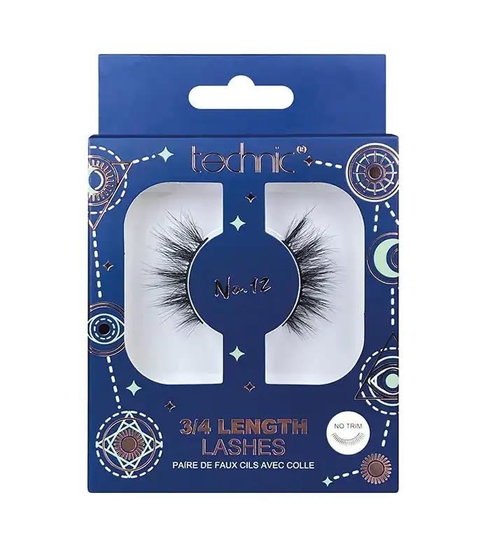 Technic Cosmetics - Pestañas postizas 3/4 Length Lashes - Nº12 - Technic Cosmetics - Comparador de precios