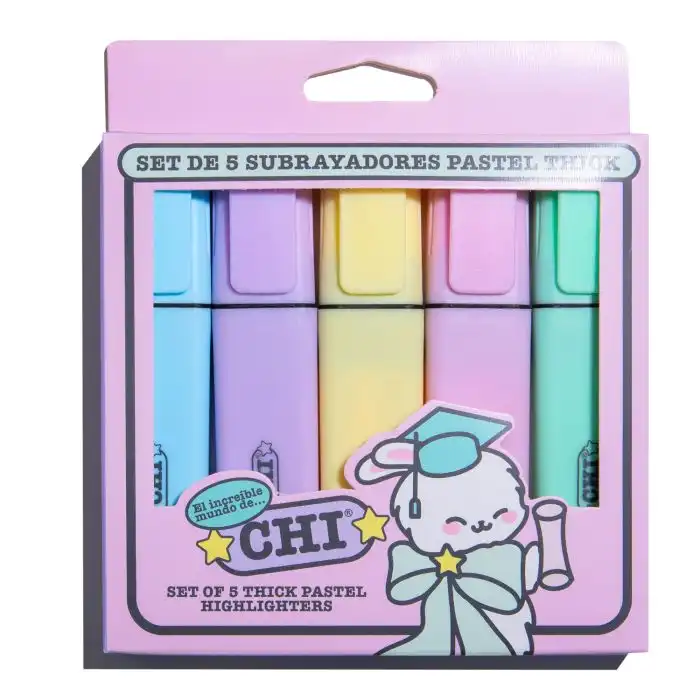 ¡34% DTO! Set De 5 Subrayadores Pastel Thick - CHI - Comparador de precios