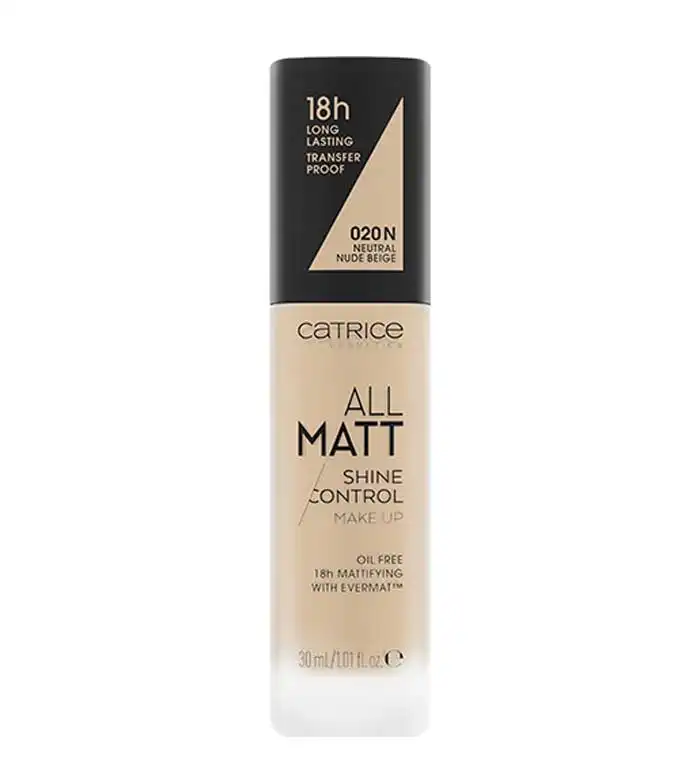 Catrice - Base de maquillaje All Matt Shine Control - 020N: Neutral Nude Beige - CATRICE - Comparador de precios