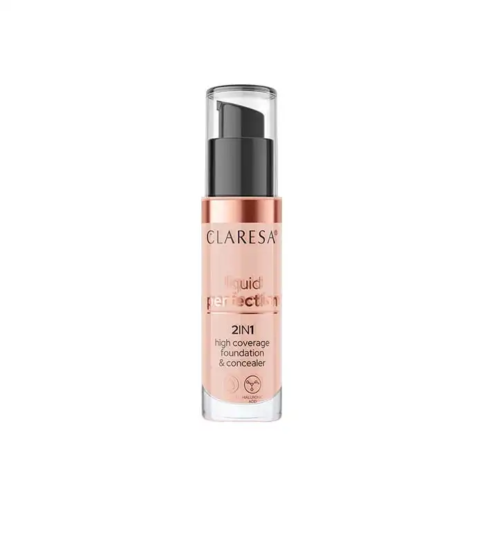 Claresa - Corrector y base de maquillaje 2 en 1 Liquid Perfection - 104: Nude - Claresa - Comparador de precios