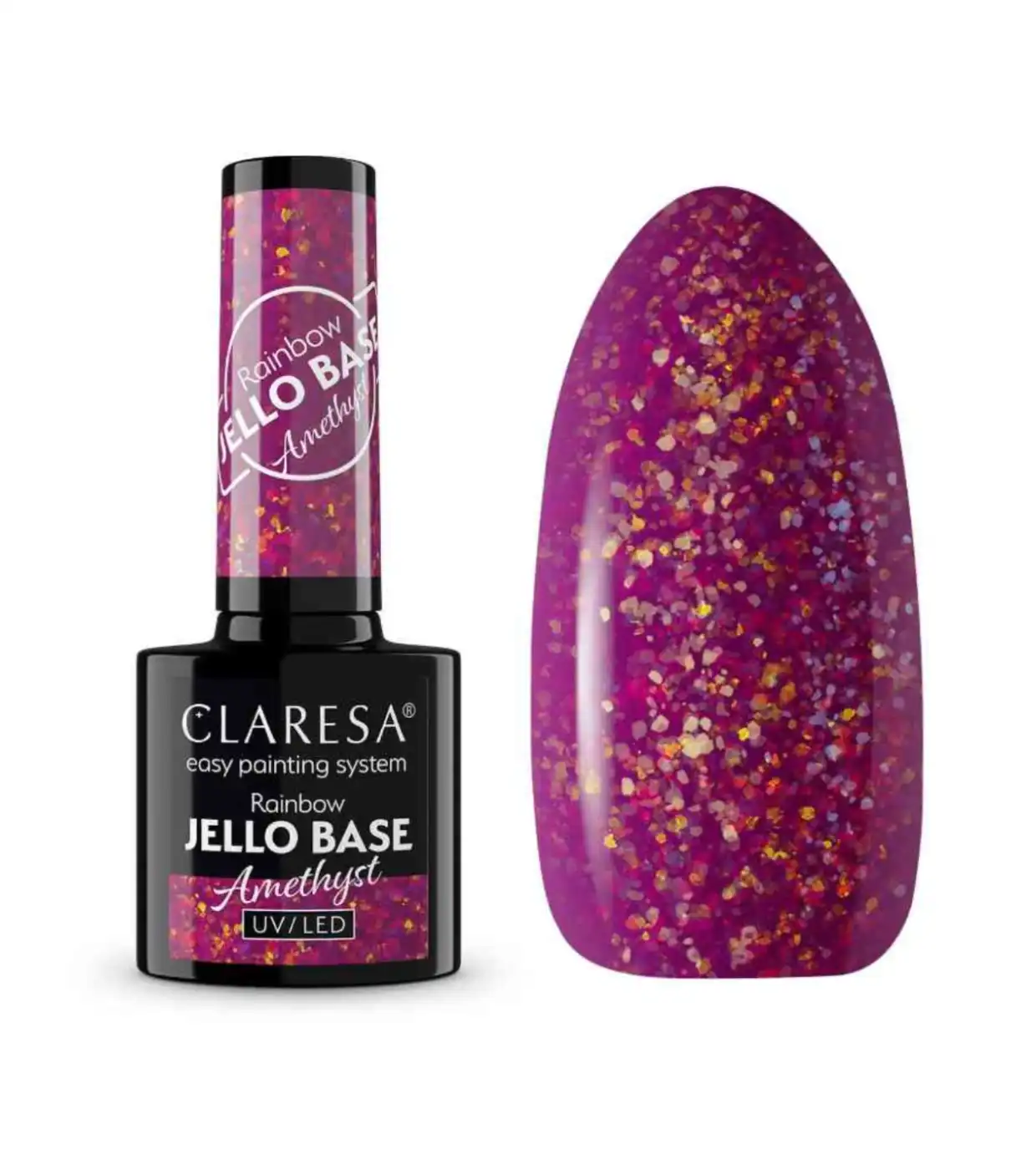 Claresa - *Rainbow Jello Base* - Esmalte de uñas semipermanente - Amethyst - Claresa - Comparador de precios