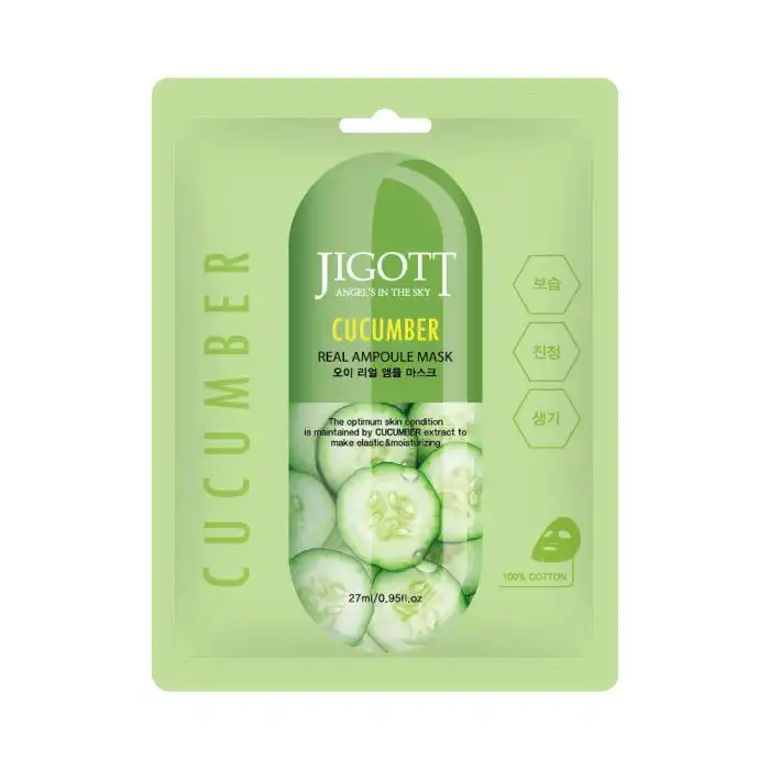 Mascarilla Facial de Pepino Real Ampoule Mask 27 ml - Jigott - Comparador de precios
