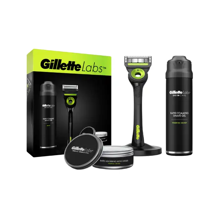 Pack Maquinilla De Afeitar Negro Y Neón + Gel + Crema Hidratante - Gillette - Comparador de precios