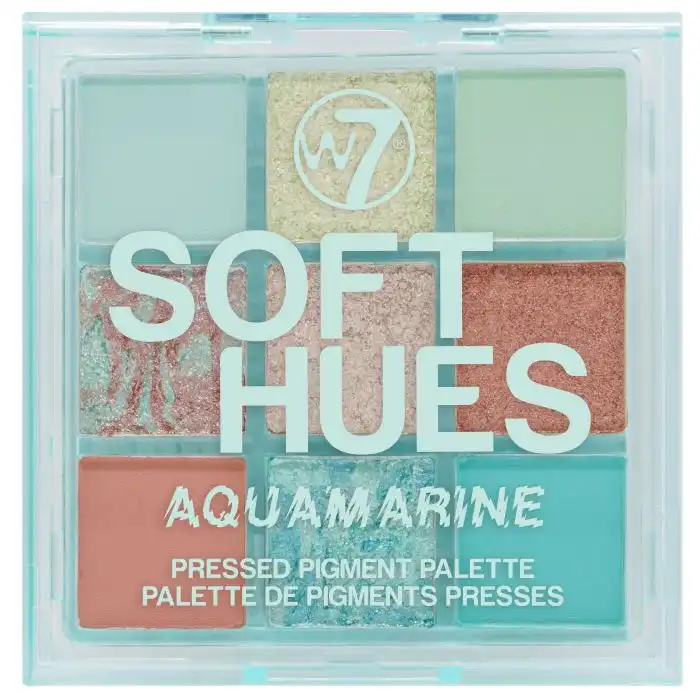 Paleta de Sombras Soft Hues Aquamarine - W7 - Comparador de precios