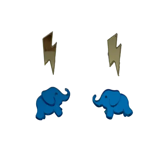 Pendientes Rayo Gold - Elefante Blue - Le Bijoux - Comparador de precios