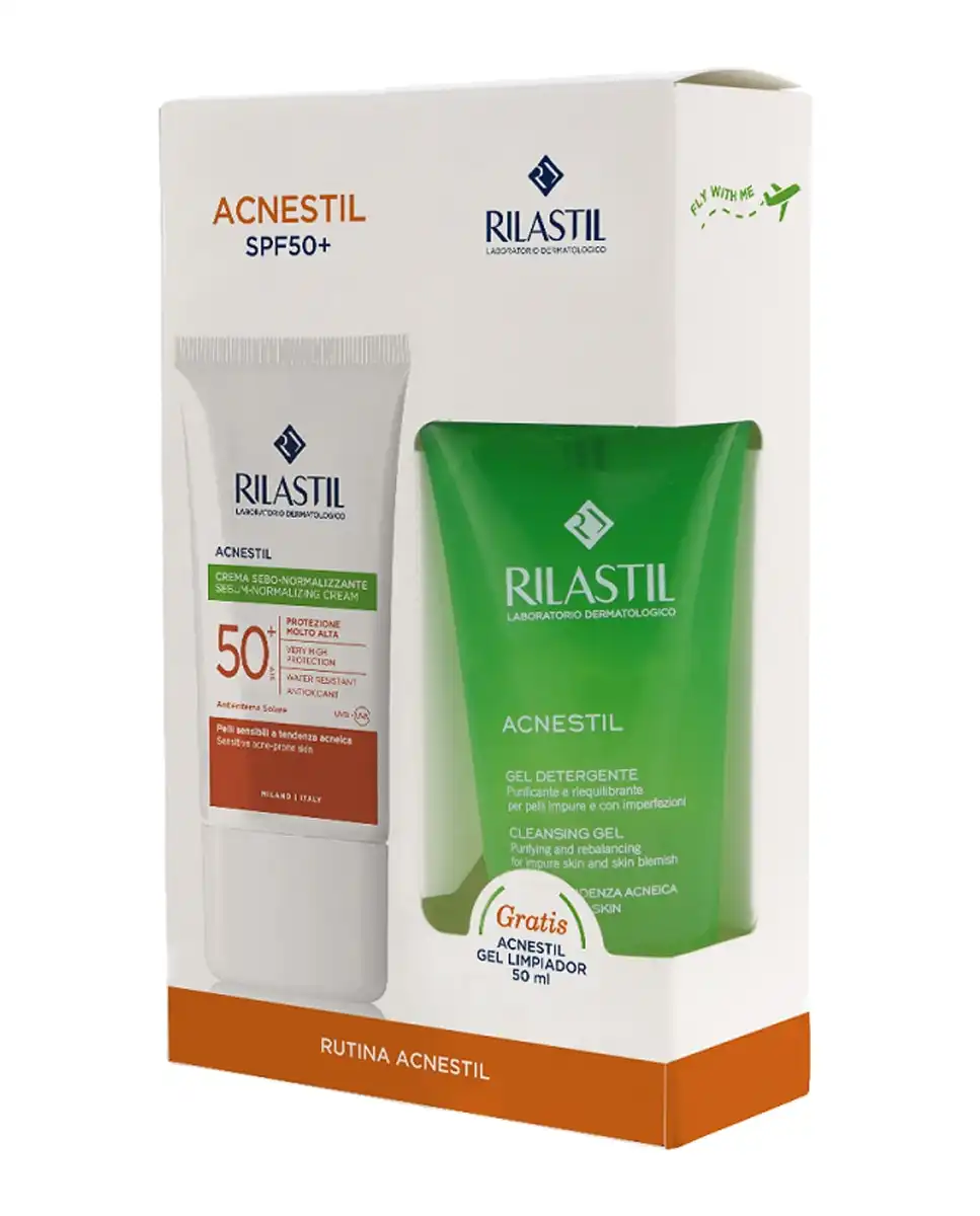 Rilastil - Protector Solar 50+ Pack Acnestil 40Ml +Gel 50ml Sun System - Rilastil - Comparador de precios