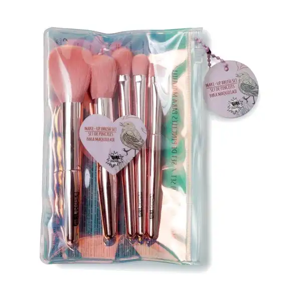 Set 5 Brush Pink Neceser - POWER GIRL - Comparador de precios