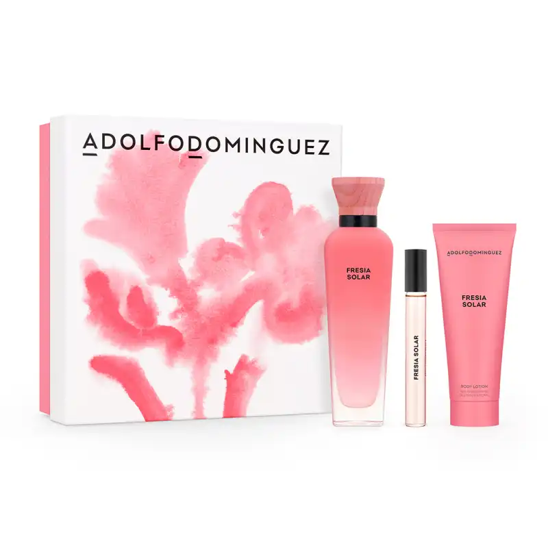 Set Fresia Solar Eau De Parfum 120 Ml + Body Lotion 75 Ml - Adolfo Dominguez - Comparador de precios