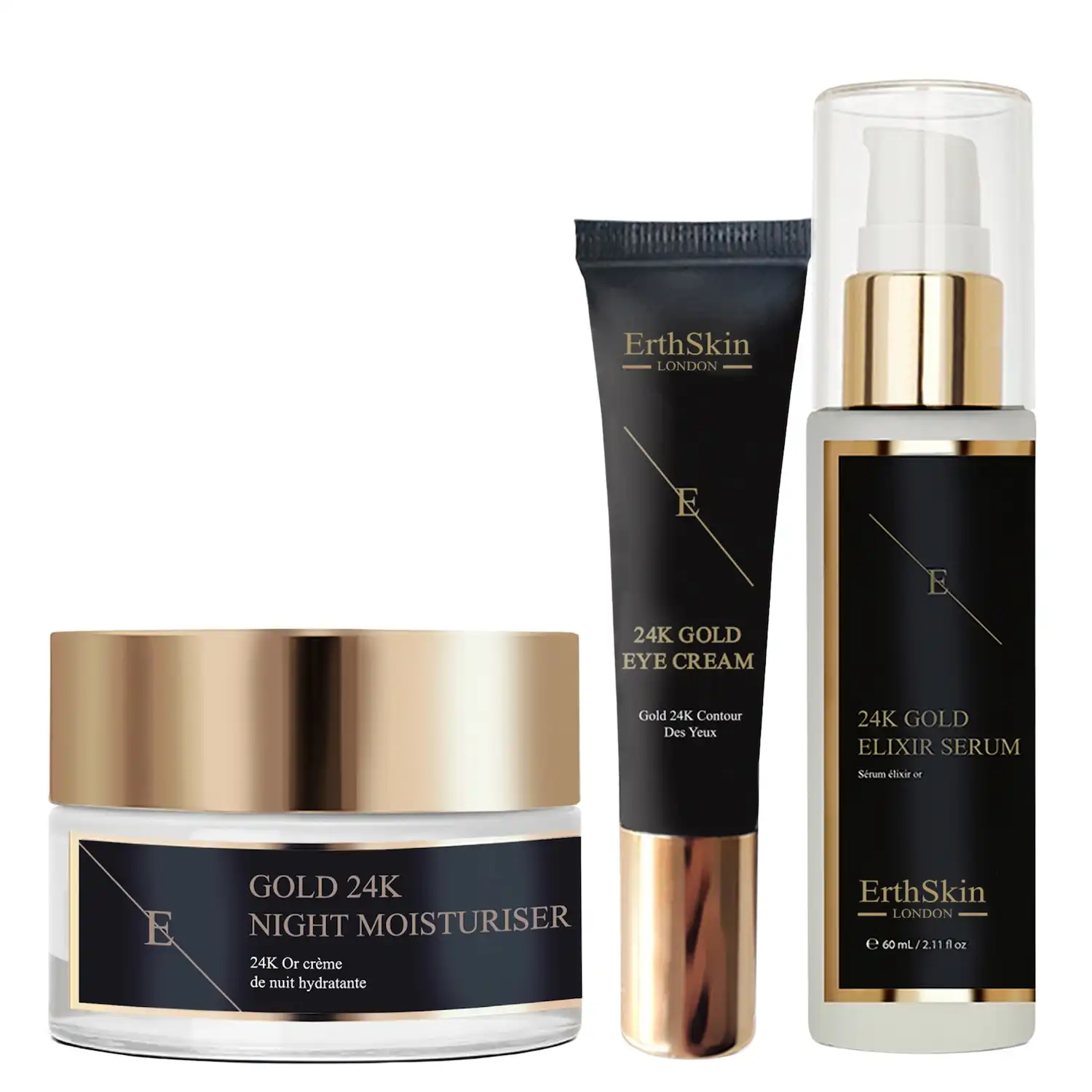 Trío facial completo de oro de 24 quilates Set de tratamiento facial - ErthSkin London - Comparador de precios