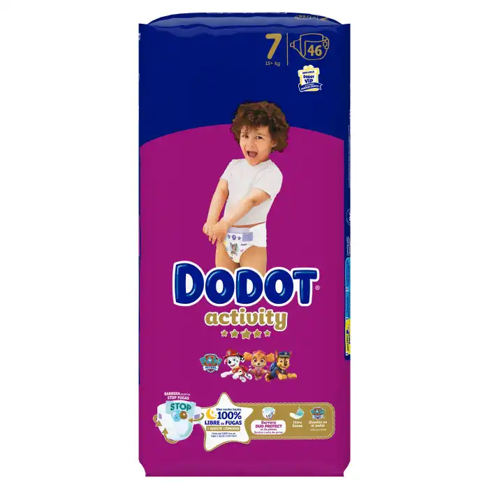 ¡20% DTO! Pañales Activity Talla 7 +15 kg - Dodot - Comparador de precios