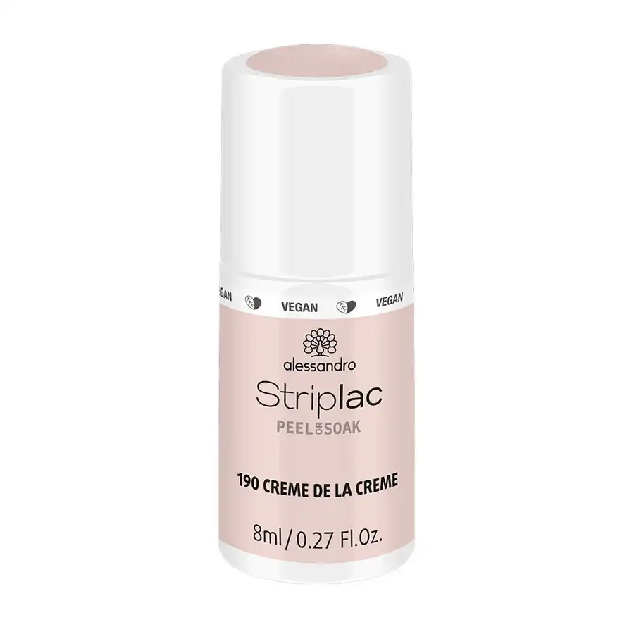Alessandro - Striplac Peel Or Soak Lacas de uñas 8 ml 190 - CREME DE LA CREME - alessandro - Comparador de precios