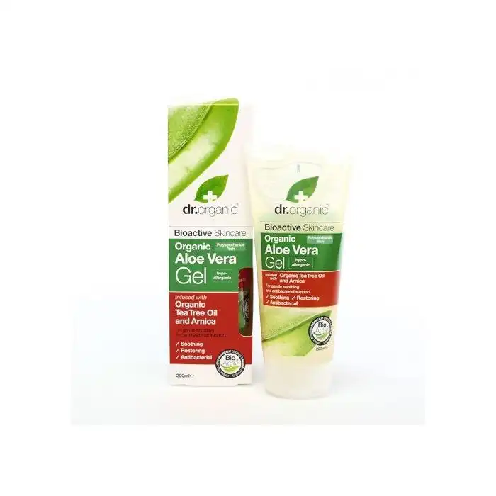 Aloe Vera Gel con Aceite de Árbol de Té 200 ml - Dr Organic - Comparador de precios