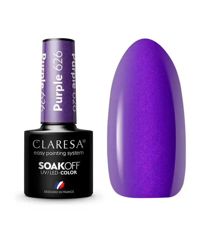 Claresa - Esmalte semipermanente Soak off - 626: Purple - Claresa - Comparador de precios