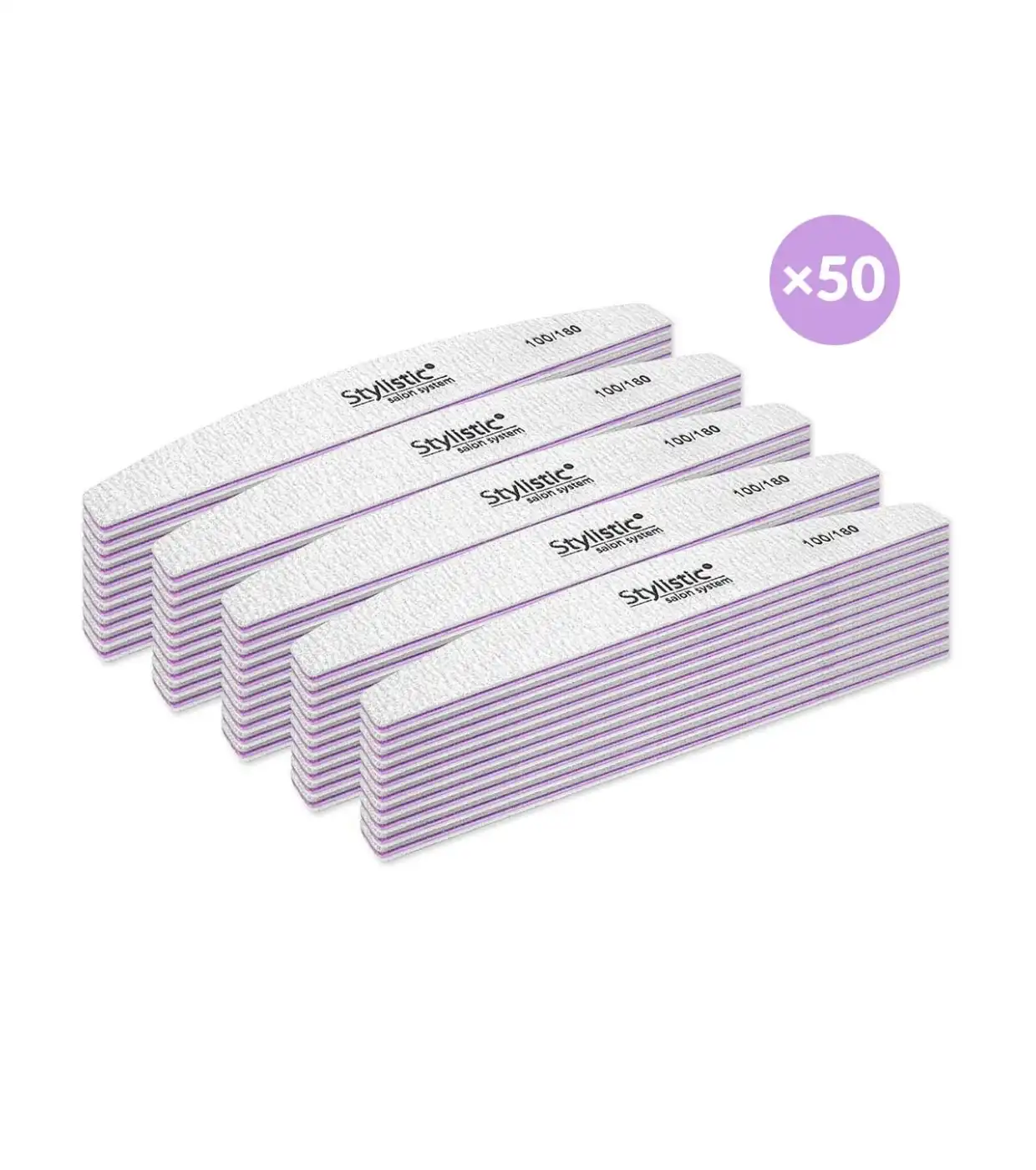 Claresa - Pack de 50 limas de uñas media luna 100/180 - Claresa - Comparador de precios