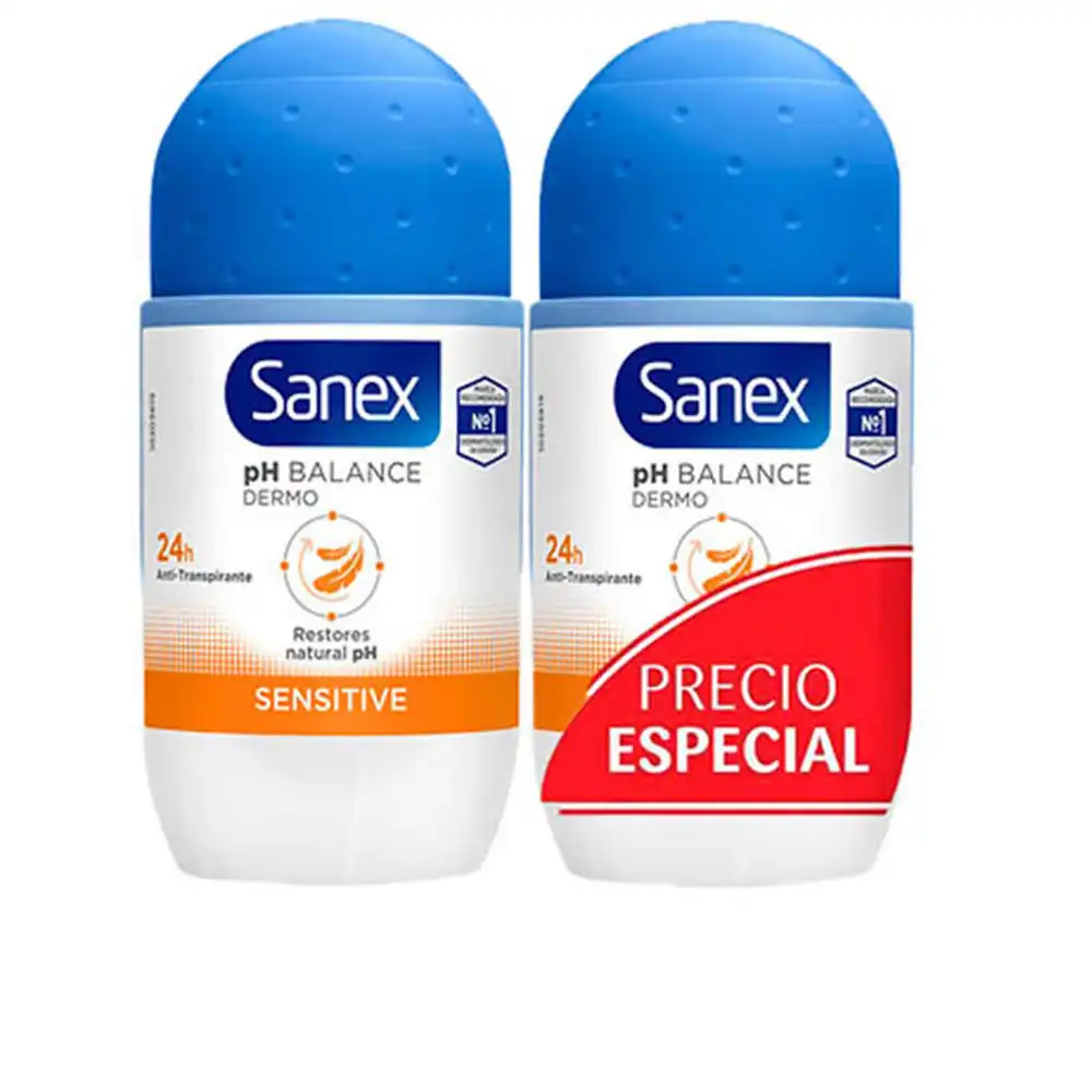Dermo Sensitive Deo ROLL-ON lote 2 x 50 ml - Sanex - Comparador de precios