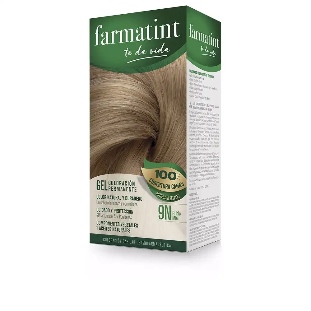Farmatint Gel coloración permanente #9n-rubio miel 5 u - Farmatint - Comparador de precios