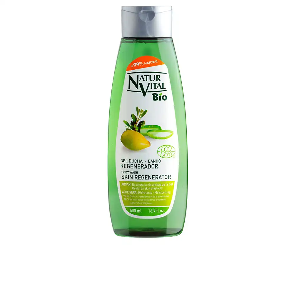 Gel Ducha Bio Ecocert regenerador argán & aloe vera 500 ml - Naturvital - Comparador de precios