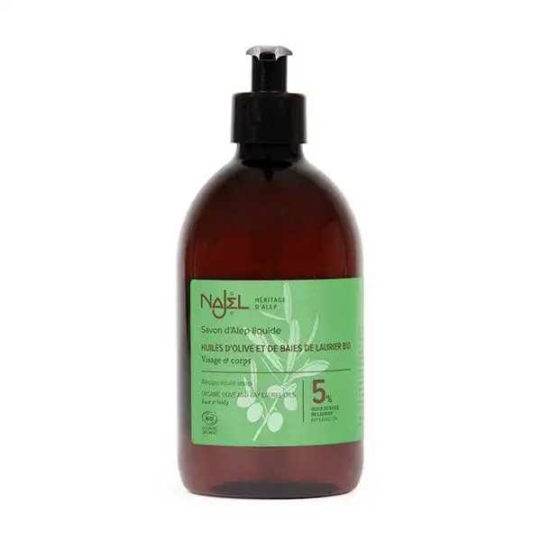 Jabón Alepo LÃquido 5% Hbl 500Ml - NAJEL - Comparador de precios