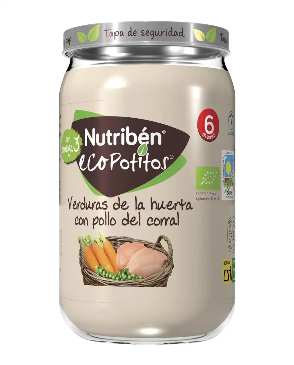 Nutribén® - Potito Eco Pollo De Corral Con Verduras 235 G - Nutribén® - Comparador de precios